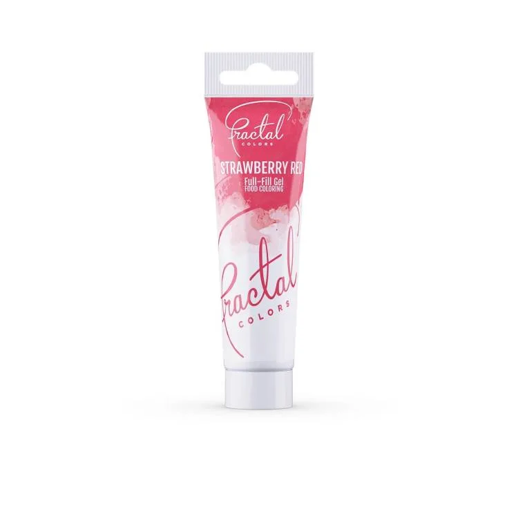 Gelová potravinářská barva Strawberry Red 30 g – Fractal