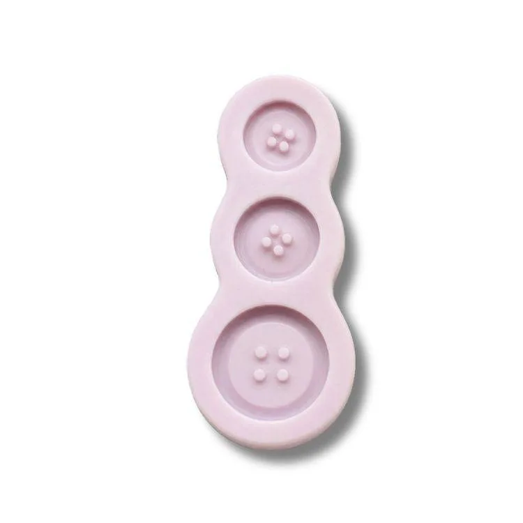 Silikonová forma Knoflíky – 3 ks, 9,3 × 3–4 cm