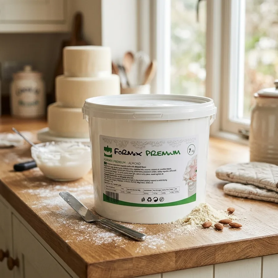 Potahovací a modelovací hmota Formix Premium mandlová bílá 7 kg – 4-MIX