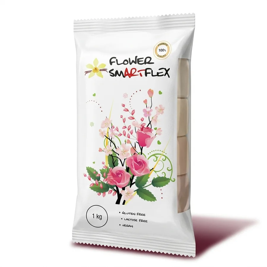 Modelovací hmota Smartflex Flower bílá vanilka 1 kg – Smartflex