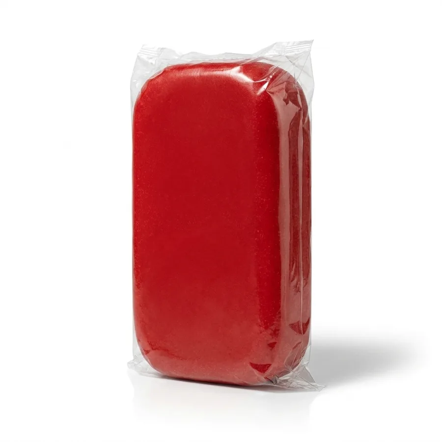 Marcipánový fondán s 15 % mandlí červený 1 kg – SweetArt