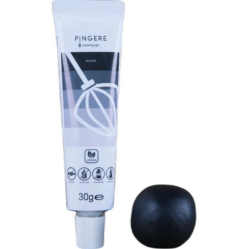 Gelová barva černá extra barvící 30 g – K2