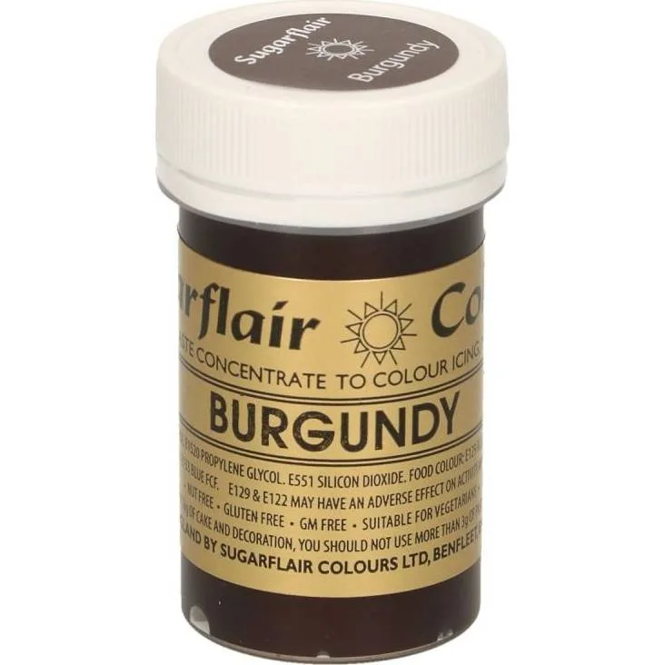 Gelová barva burgundy 25 g – Sugarflair