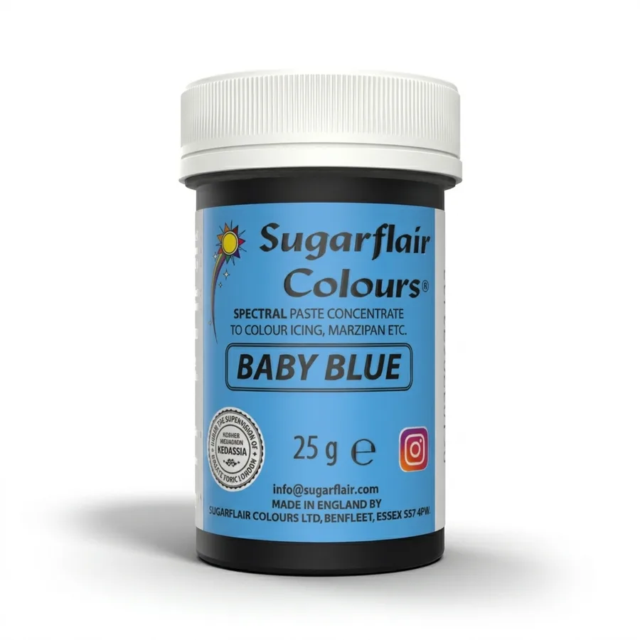 Gelová barva světle modrá Baby Blue 25 g – Sugarflair