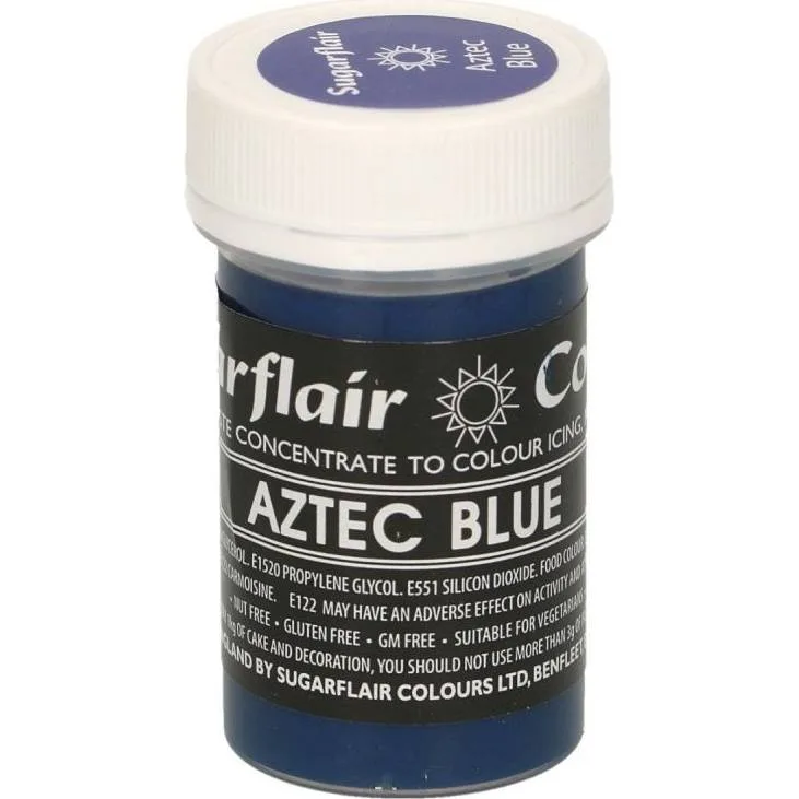 Gelová barva pastelová Aztec Blue 25 g – Sugarflair