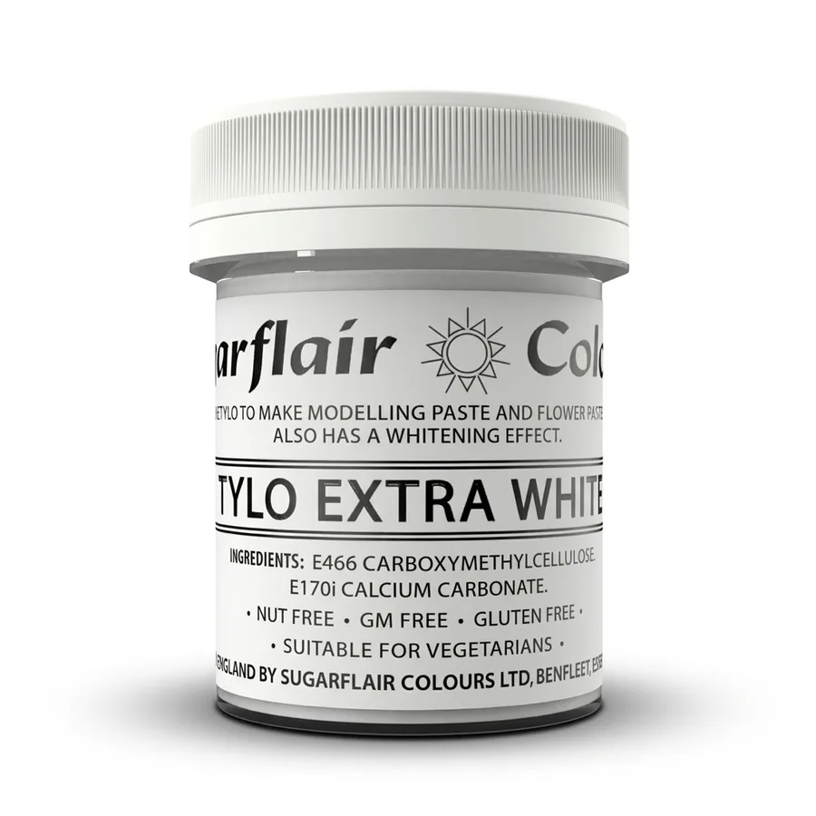 TYLO Extra White zahušťovadlo do potahovacích hmot 50 g – Sugarflair