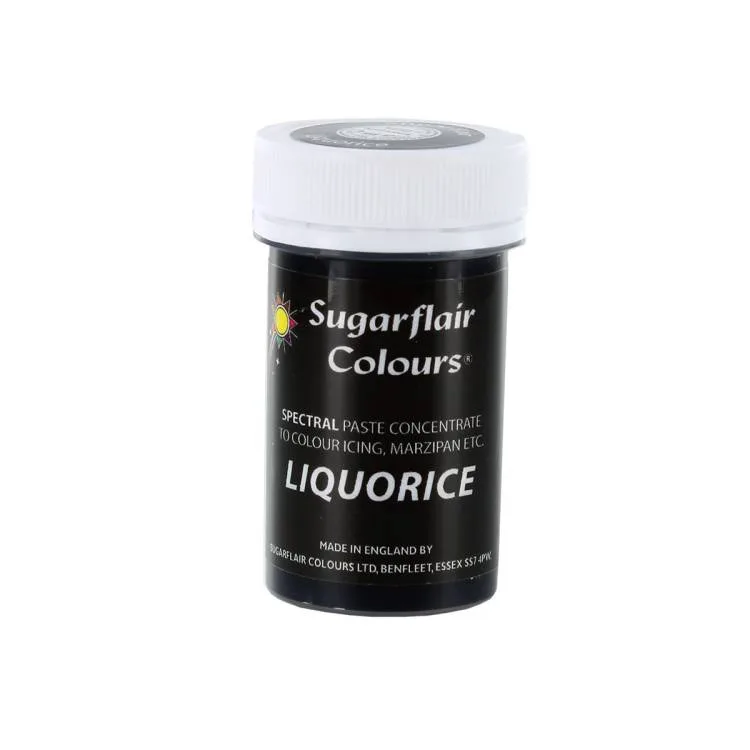 Gelová potravinářská barva černá Liquorice 25 g – Sugarflair