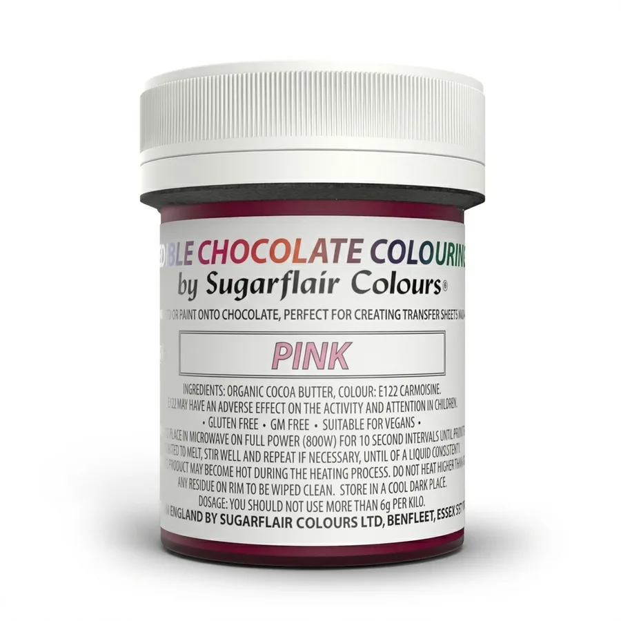 Barvené kakaové máslo růžové Pink 35g – Sugarflair