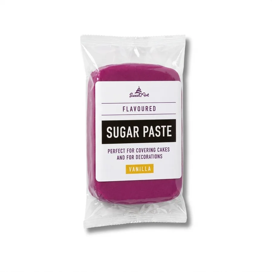 Fialový fondán na dort s vanilkovou příchutí 250 g – SweetArt