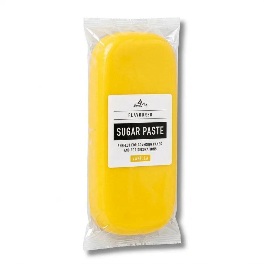 Potahovací fondán žlutý vanilkový 1 kg – SweetArt