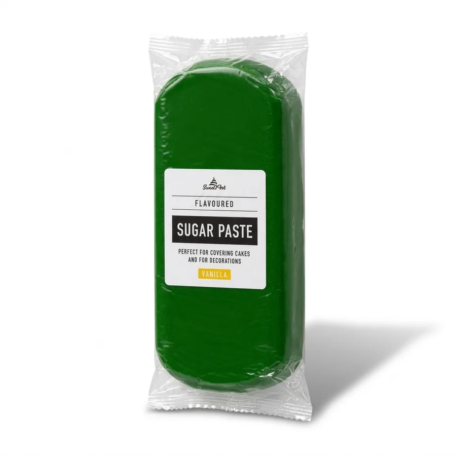 Potahovací fondán tmavě zelený vanilkový 1 kg – SweetArt