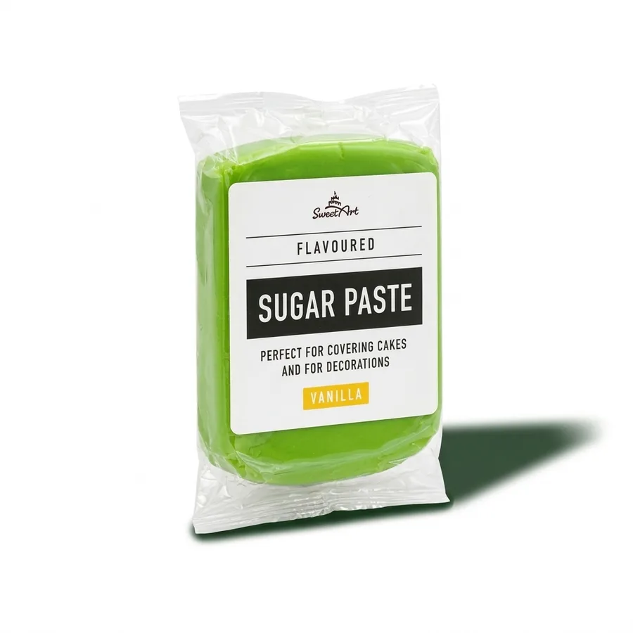Zelená potahovací a modelovací hmota Vanilka 250 g – 4-Mix