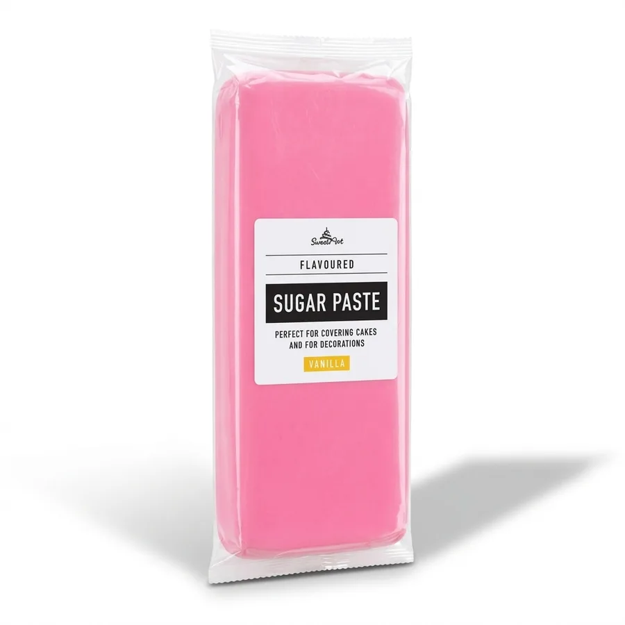 Růžový potahovací fondán na dort vanilkový 1 kg – SweetArt