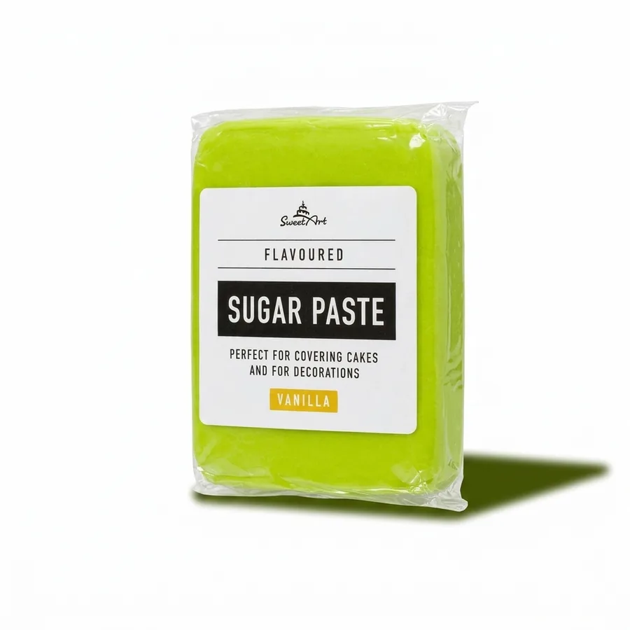 Potahovací a modelovací hmota neonově zelená, vanilka 250 g – SweetArt
