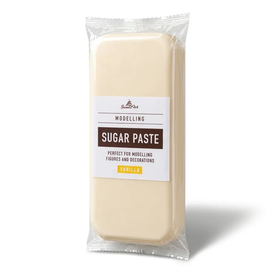 Bílá modelovací hmota na dort s vanilkovou příchutí 1 kg – SweetArt