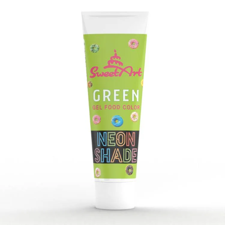 Gelová barva s neonovým efektem zelená 30 g – SweetArt
