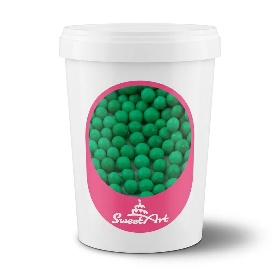 Cukrové perly vánoční zelené 7 mm 1 kg – SweetArt