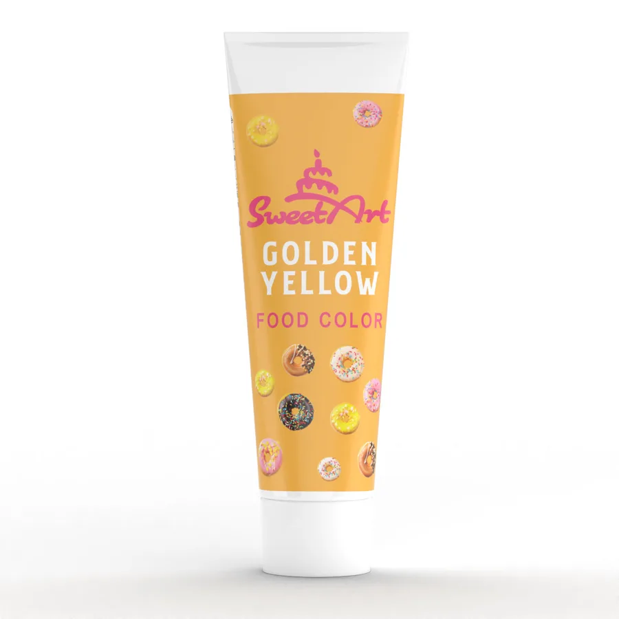 Gelová barva Golden Yellow tuba 30 g – SweetArt