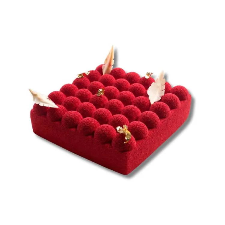Silikonová forma na dort Čtverec bublinky 18 × 18 cm – Cesil