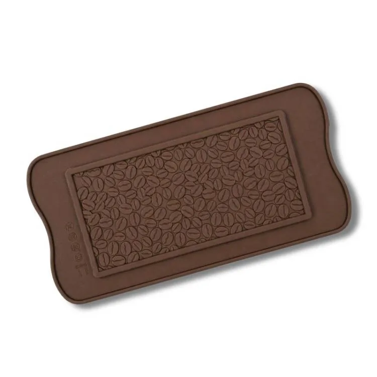 Silikonová forma na čokoládu Tabulka s kávovými zrny 21,5 × 10,8 cm – Silikomart