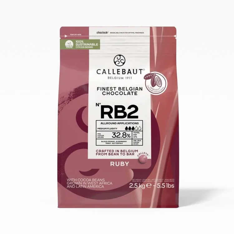 Ruby čokoláda RB2 32,8% 2,5 kg – Callebaut