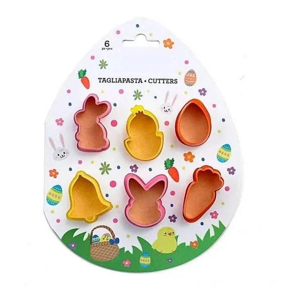 Sada vykrajovátek Velikonoce, 6 ks (3,5–4,5 cm)