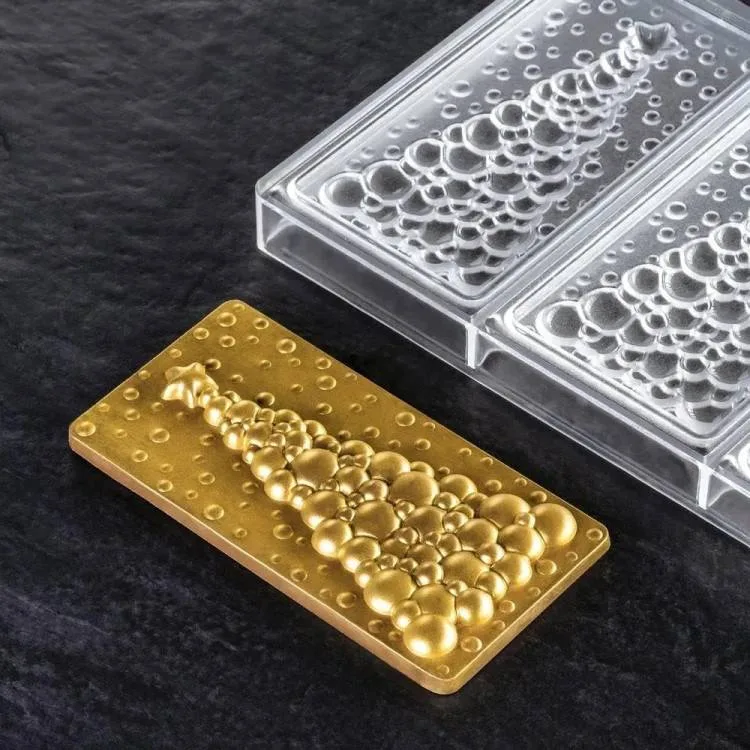 Plastová forma na čokoládu Tabulka se stromečkem 27,5 × 17,5 cm