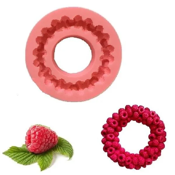 Silikonová forma Malinový věnec 7,5 cm