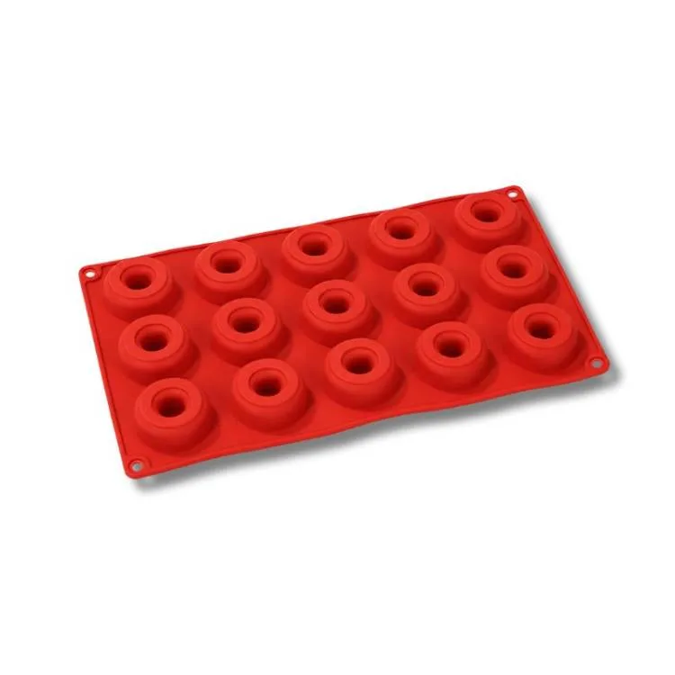 Silikonová forma na pečení a dezerty Mini donuty 15 ks, 28 × 16 cm