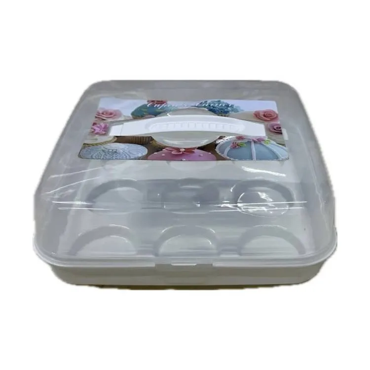 Plastový box na 9 muffinů 25 x 25 x 10 cm