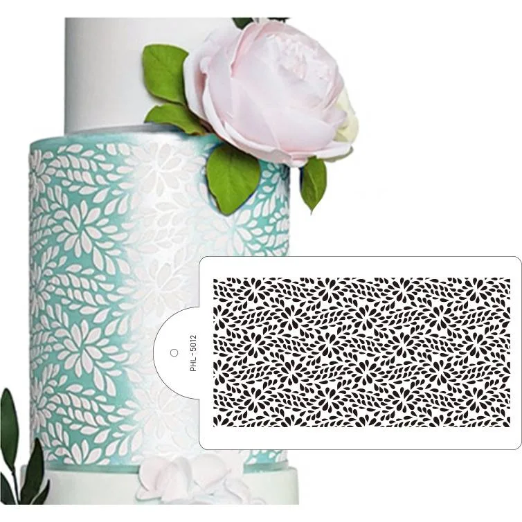 Stencil šablona na dort Flowers 40x21 cm – Cakesicq