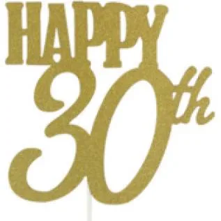 Zápich do dortu Šťastných 30 let – Cakesicq