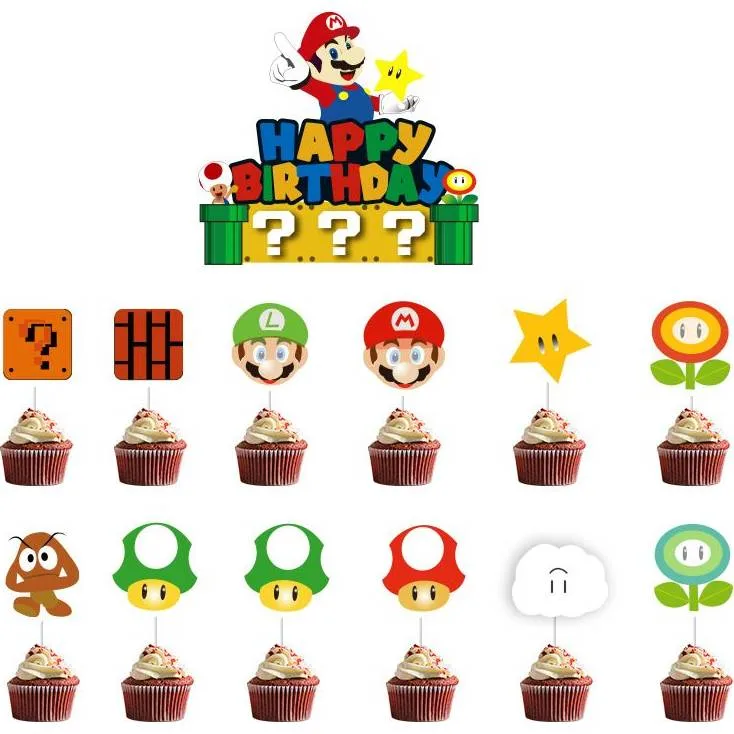 Zápich do dortu a muffinů Mario – Cakesicq