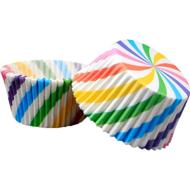Cukrářské košíčky duha 50x30 mm 50 ks – Cakesicq