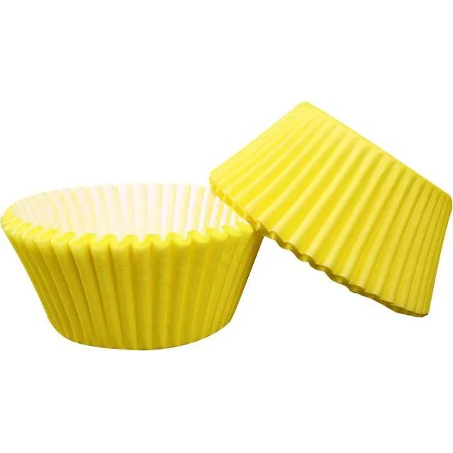 Cukrářské košíčky na muffiny žluté 50x30 mm 1000 ks – Cakesicq