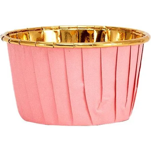 Košíčky na muffiny růžové s pevným okrajem 50x39 mm 50 ks – Cakesicq