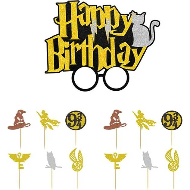 Zápich na dort Happy birthday, Harry Potter 13 ks – Cakesicq