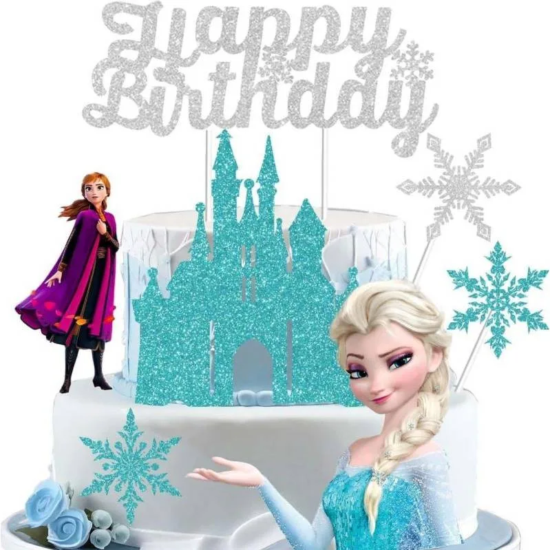 Zápich na dort Happy Birthday Elsa 7 ks – Cakesicq