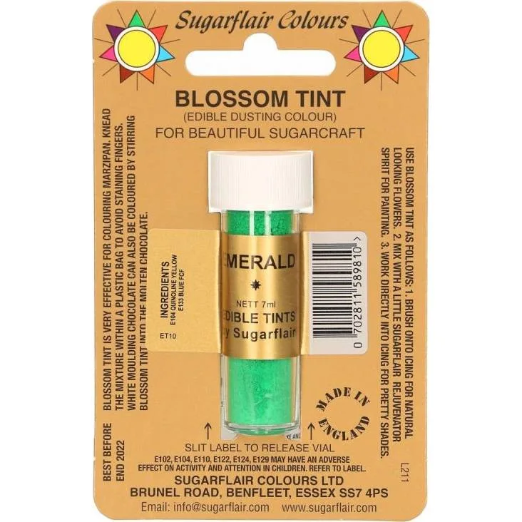 Jedlá prachová barva Emerald 7 ml – Sugarflair