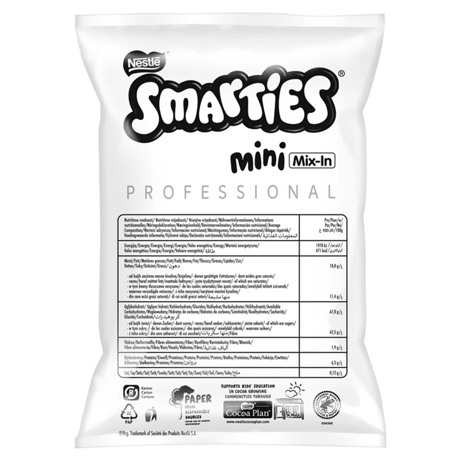 Čokoládové čočky Smarties Mini posyp 500 g – Smarties
