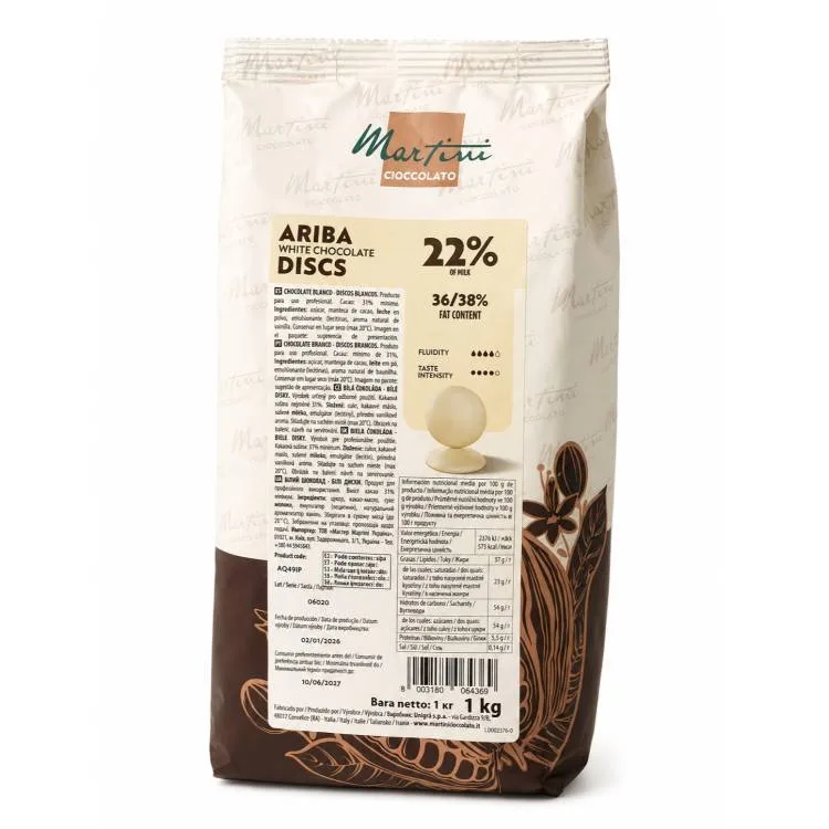 Pravá bílá čokoláda 31% 1 kg – Master Martini