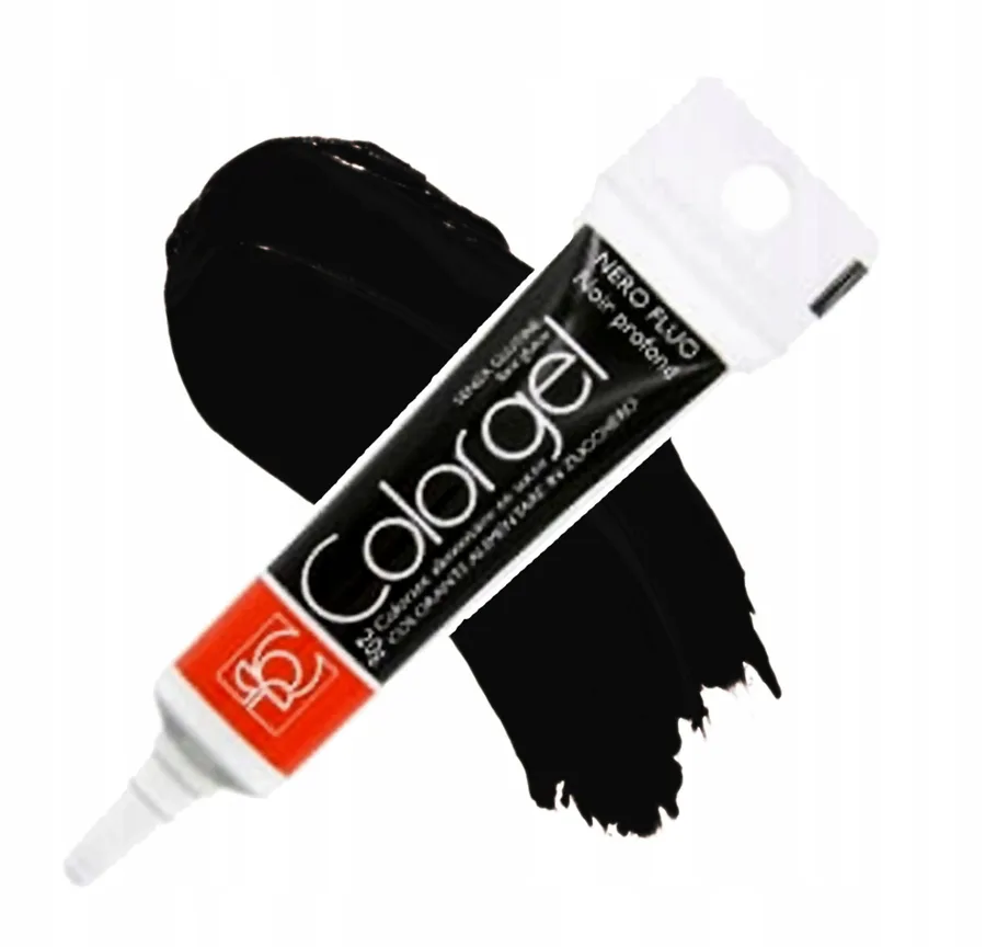 Černá gelová barva Nero Fluo 20 g – Modecor