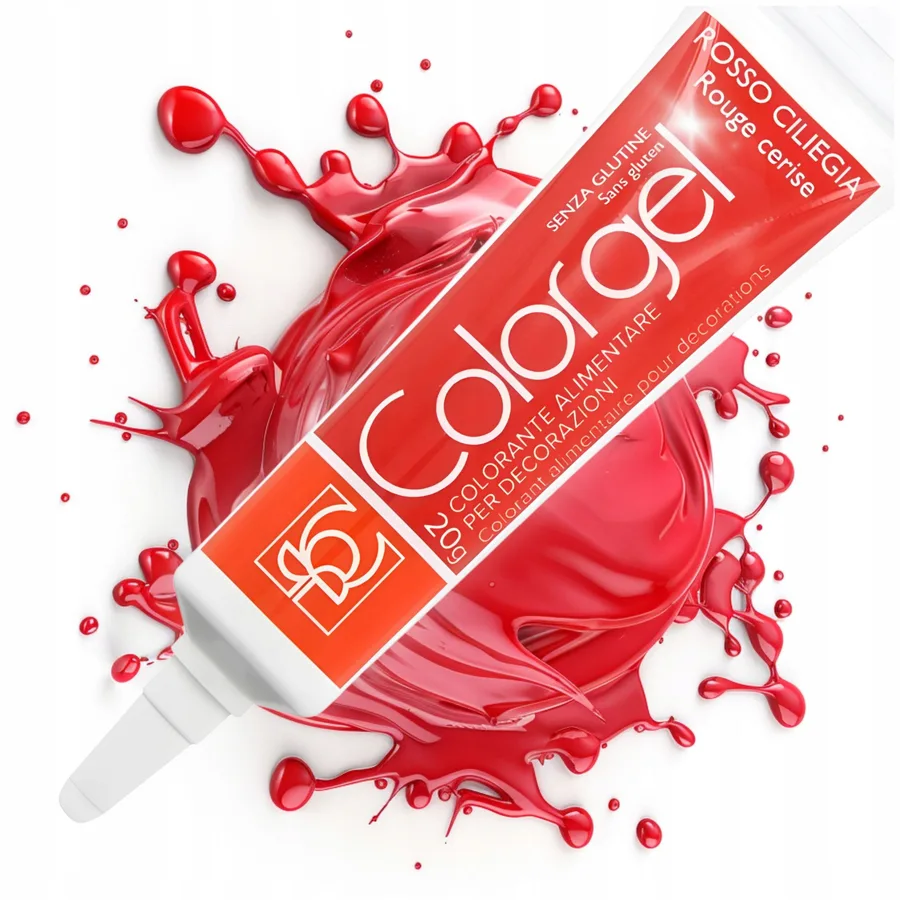 Gelová barva Rosso Ciliegia (Červená) 20 g – Modecor