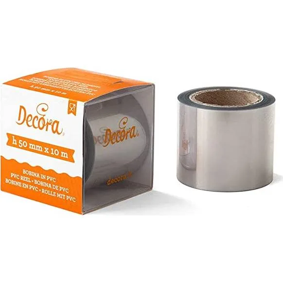 Acetátová fólie na dezerty průhledná 4 cm × 10 m – Decora