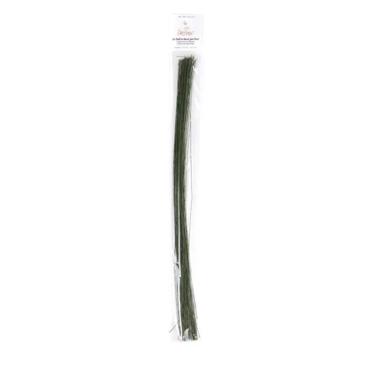 Aranžovací drát č. 26 zelený, délka 40 cm, 50 ks – Decora