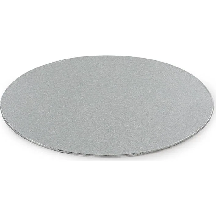 Podložka pod dort stříbrná kulatá 30 cm, síla 3 mm – Decora