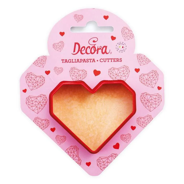 Vykrajovátko geometrické srdce 7 × 5 cm – Decora