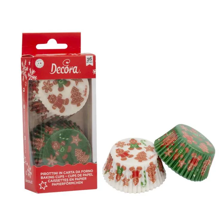 Košíčky na muffiny Perníčci 5 × 3,2 cm, 36 ks – Decora