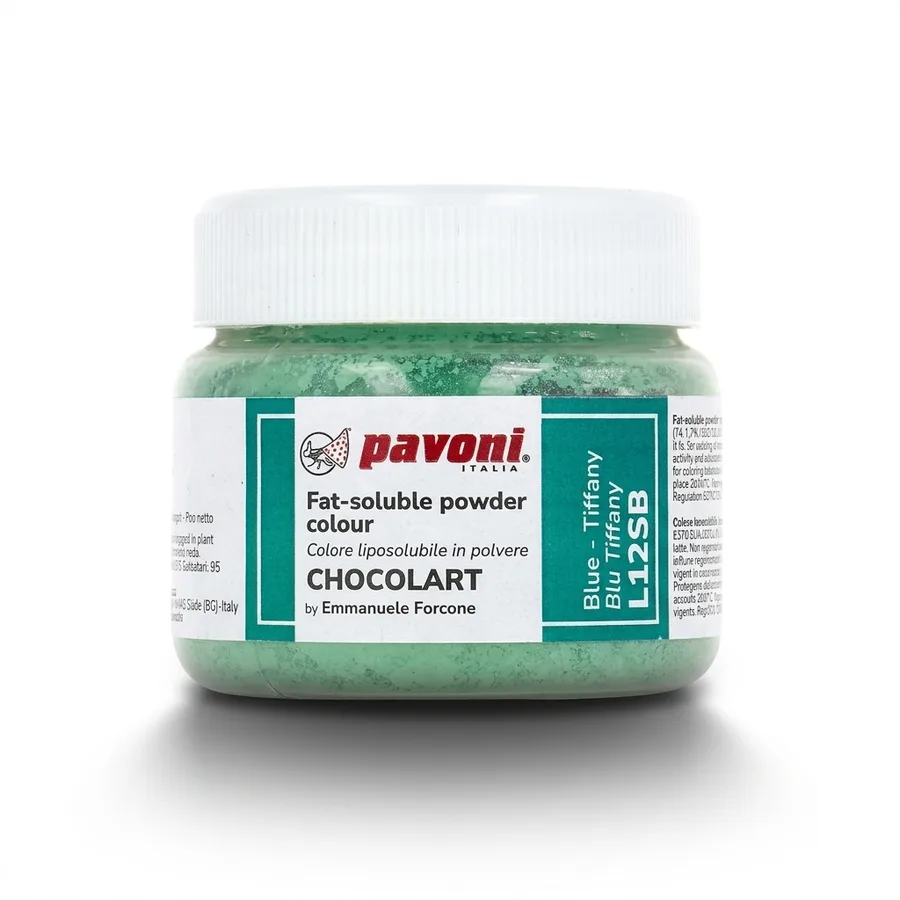 Barva na čokoládu tiffany blue 40 g – Pavoni