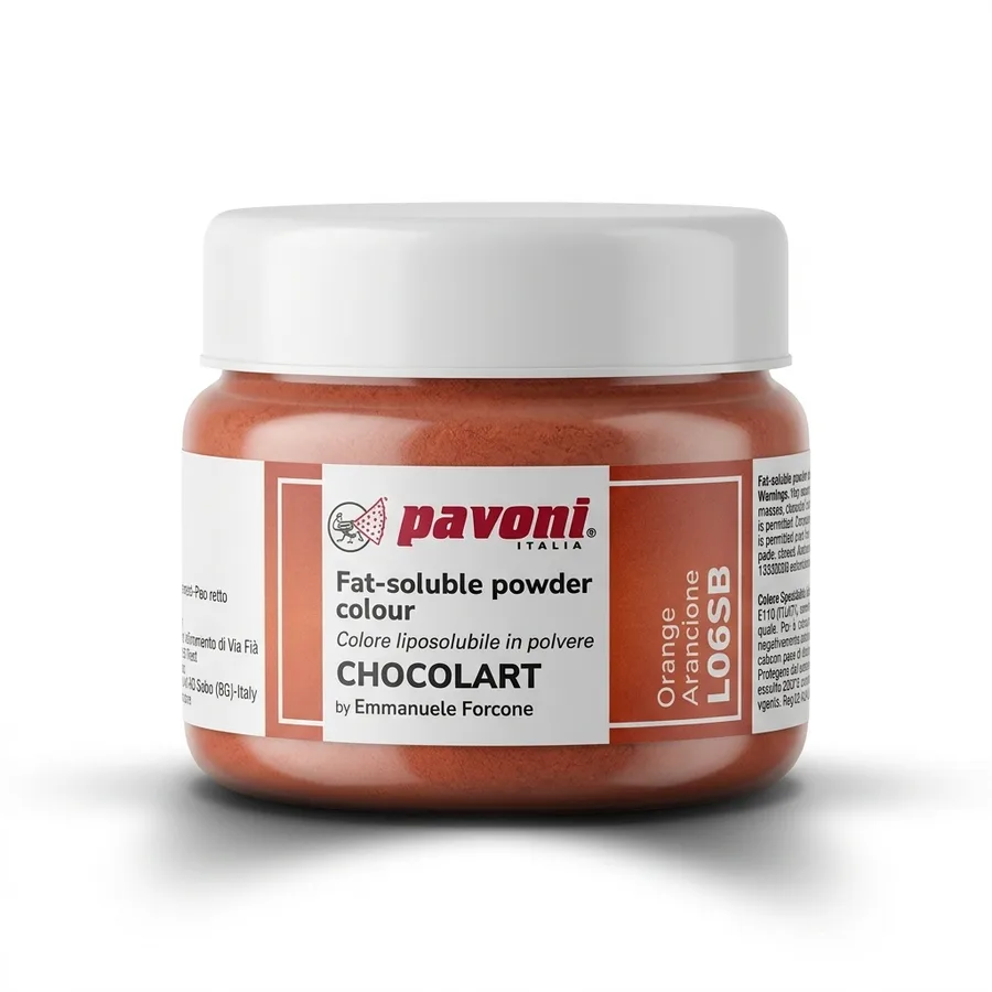 Barva na čokoládu tukorozpustná oranžová 40 g – Pavoni Italia
